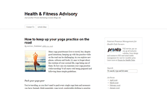 Desktop Screenshot of fitnessadvisory.org